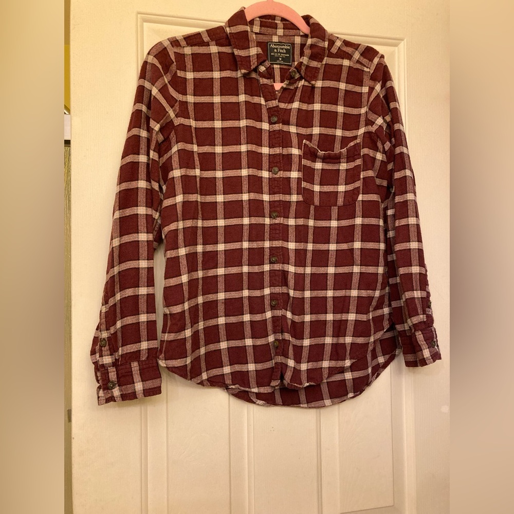 Abercrombie & Fitch, medium, plaid, button up